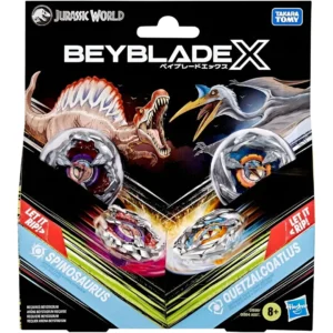 Boite, Beyblade X Jurassic World, Spinosaurus Beyblade, Quetzalcoatlus Beyblade, BX-00 Jurassic World