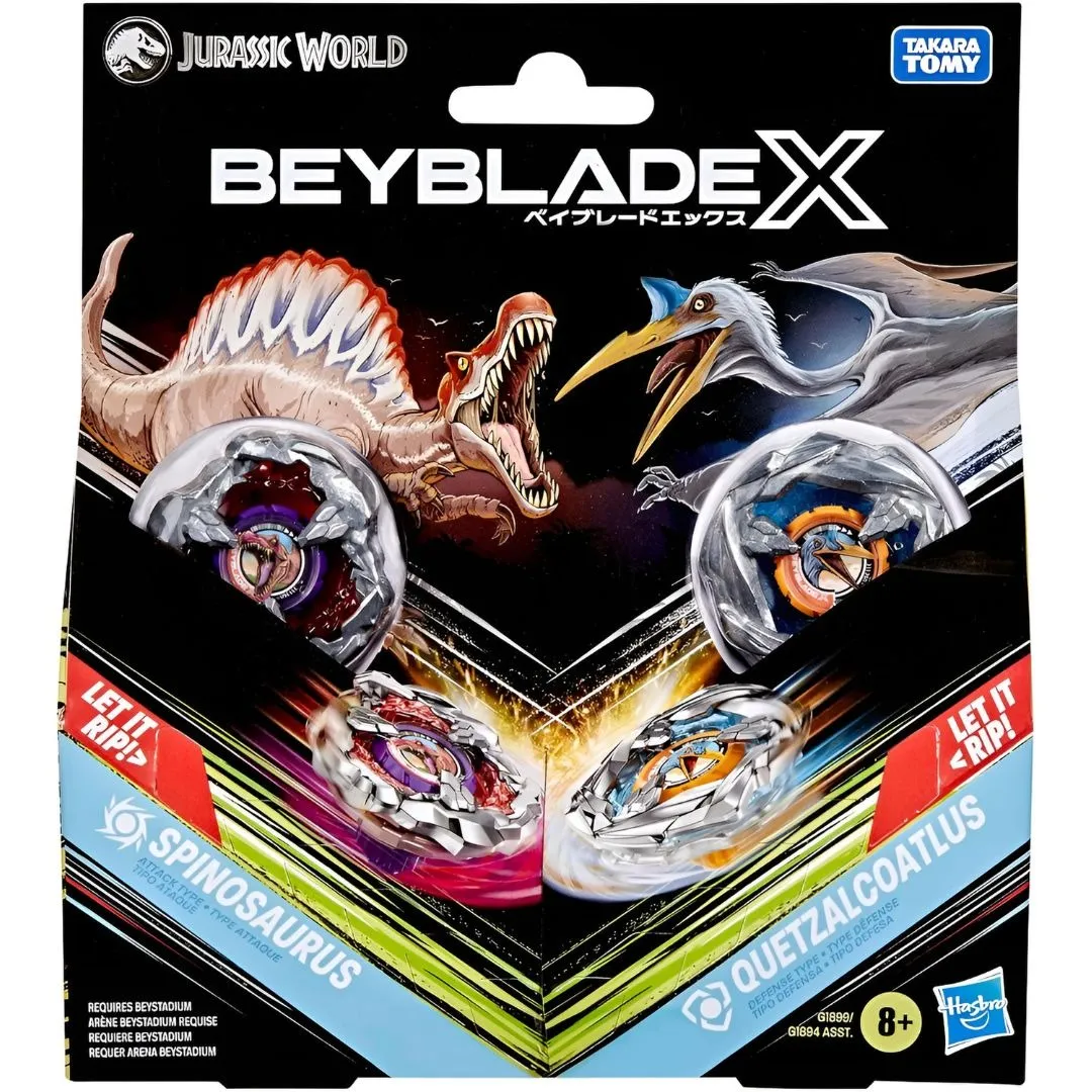 Boite, Beyblade X Jurassic World, Spinosaurus Beyblade, Quetzalcoatlus Beyblade, BX-00 Jurassic World Boite, Beyblade X Jurassic World, Spinosaurus Beyblade, Quetzalcoatlus Beyblade, BX-00 Jurassic World