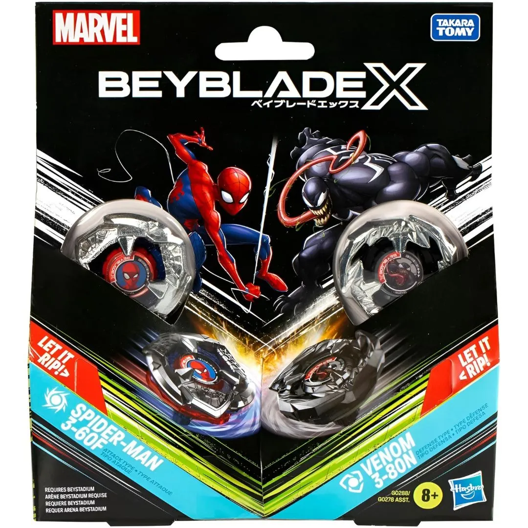 Boite, Beyblade X Marvel, Spider-Man Beyblade, Venom Beyblade, BX-00 Marvel Boite, Beyblade X Marvel, Spider-Man Beyblade, Venom Beyblade, BX-00 Marvel