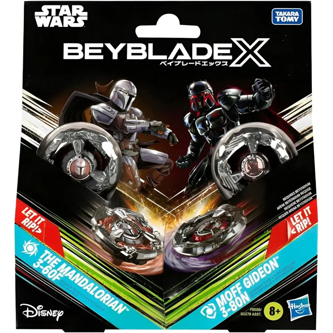 Boite, Beyblade X Star Wars, BX-00 Mandalorian, Moff Gideon Beyblade Boite, Beyblade X Star Wars, BX-00 Mandalorian, Moff Gideon Beyblade