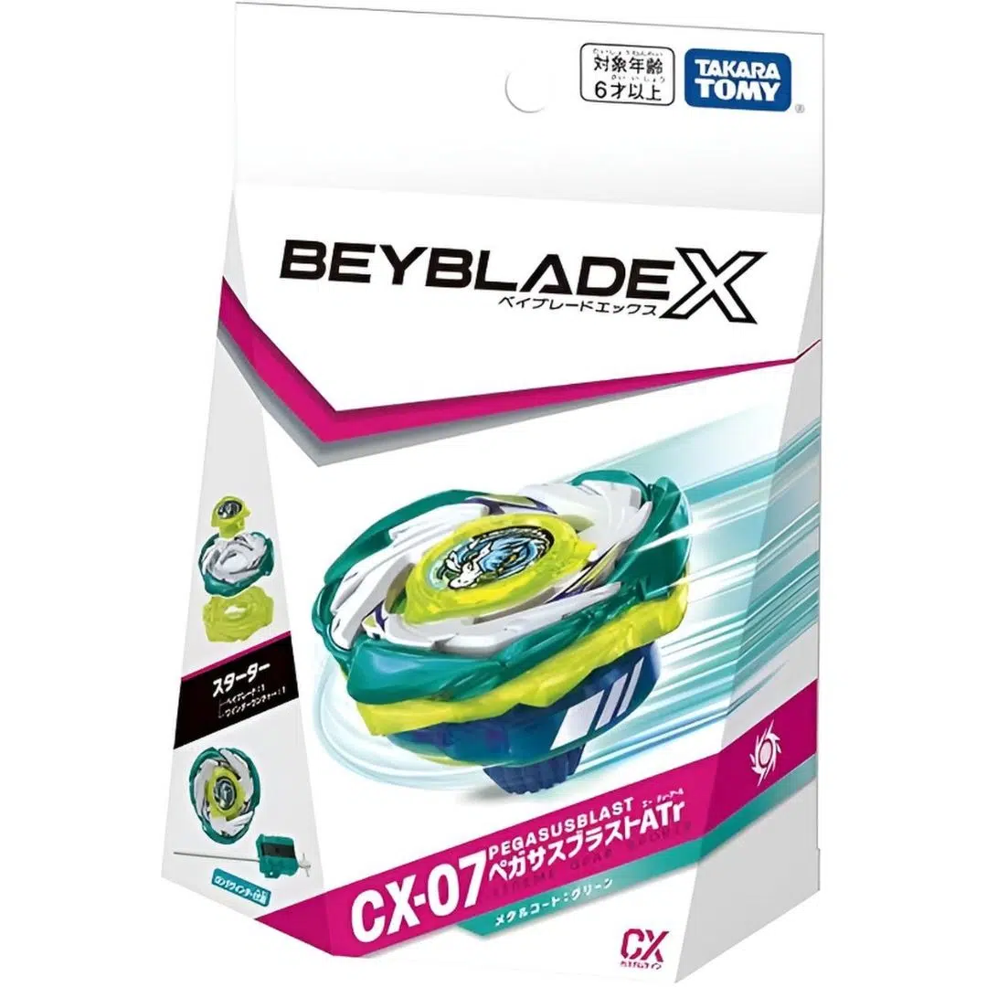 original takara tomy bey x cx 07 starter pegasus blast atr blade cx 07