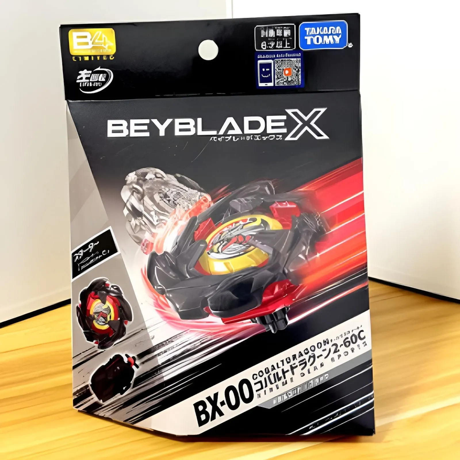 Emballage, Cobalt Dragoon Black, BX-00 Cobalt Dragoon, Beyblade X Metal Coat Black Emballage, Cobalt Dragoon Black, BX-00 Cobalt Dragoon, Beyblade X Metal Coat Black