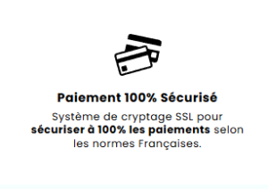 Paiement 100% sécurisé